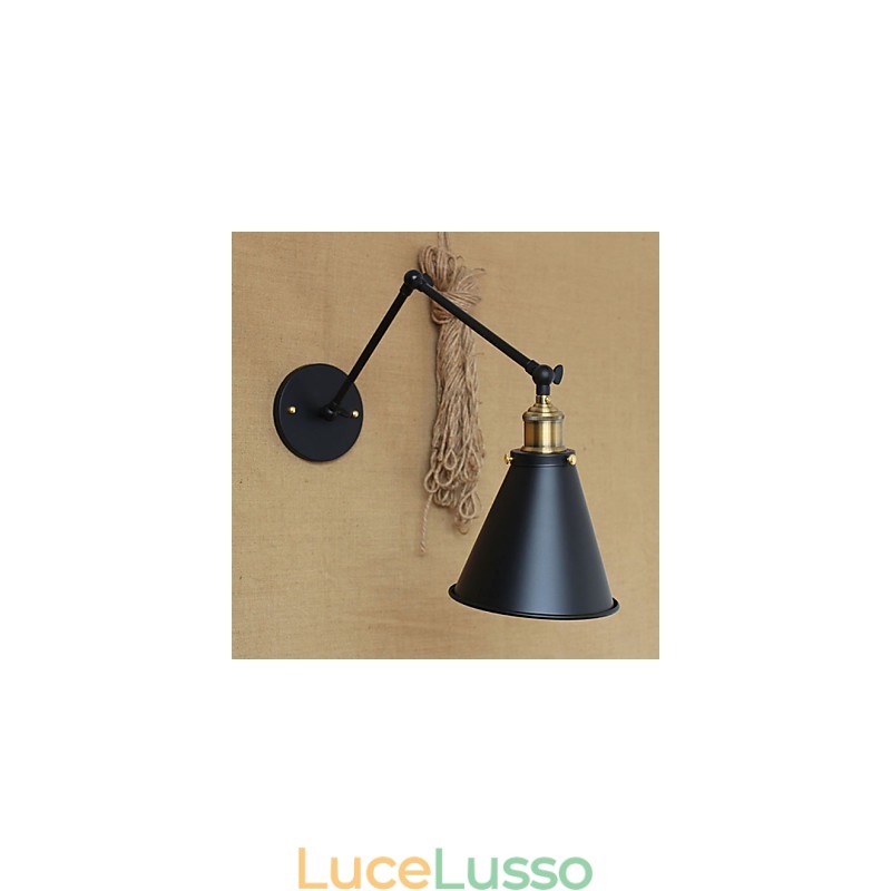 Applique da parete Lampade a sospensione Lampade da lettura da parete Mini Style Rustic Lodge Metallo