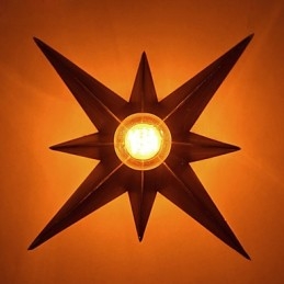 Breve illuminazione a stella a cinque punte personalizzata moderna applique da parete lampade per l'alloggiamento dei bambini