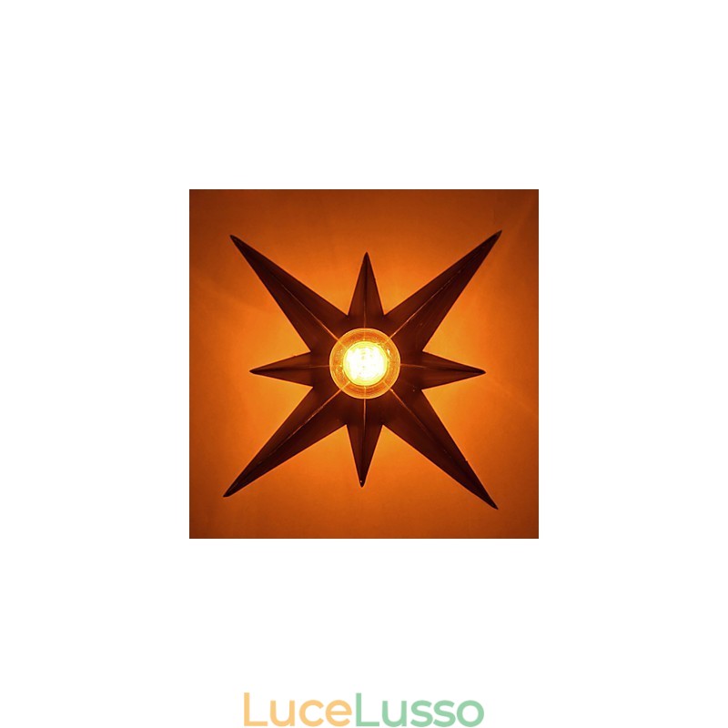 Breve illuminazione a stella a cinque punte personalizzata moderna applique da parete lampade per l'alloggiamento dei bambini