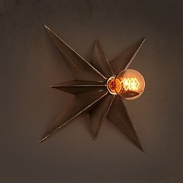 Breve illuminazione a stella a cinque punte personalizzata moderna applique da parete lampade per l'alloggiamento dei bambini