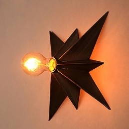 Breve illuminazione a stella a cinque punte personalizzata moderna applique da parete lampade per l'alloggiamento dei bambini