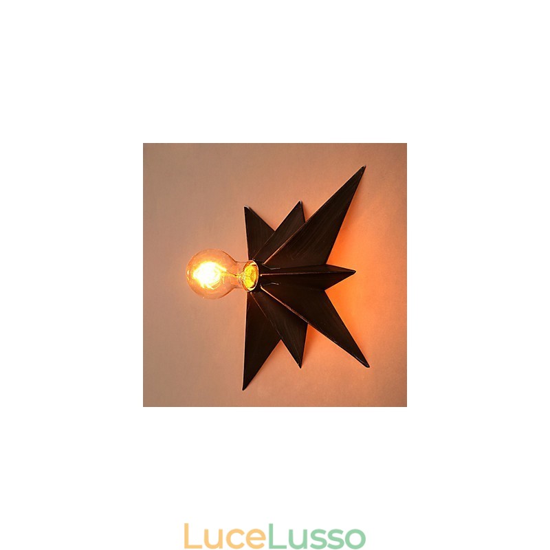 Breve illuminazione a stella a cinque punte personalizzata moderna applique da parete lampade per l'alloggiamento dei bambini