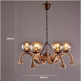 Lampadario Mini Stile Vintage Metallo