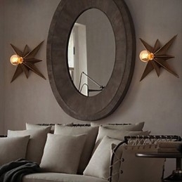 Breve illuminazione a stella a cinque punte personalizzata moderna applique da parete lampade per l'alloggiamento dei bambini