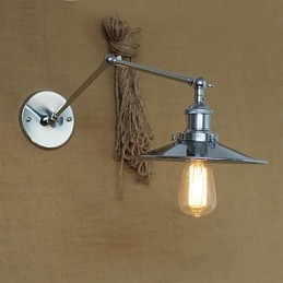 Applique da parete Lampade a sospensione Lampade da lettura da parete Mini Style Rustic Lodge Metallo