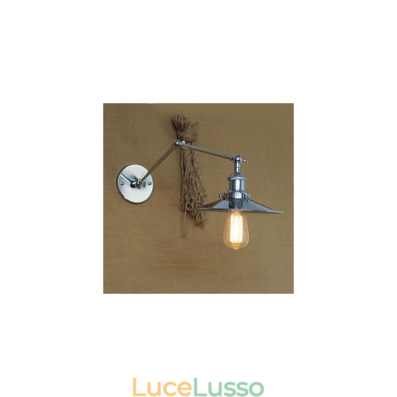 Applique da parete Lampade a sospensione Lampade da lettura da parete Mini Style Rustic Lodge Metallo