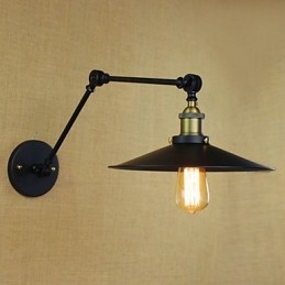 Applique da parete Lampade a sospensione Lampade da lettura da parete Mini Style Rustic Lodge Metallo