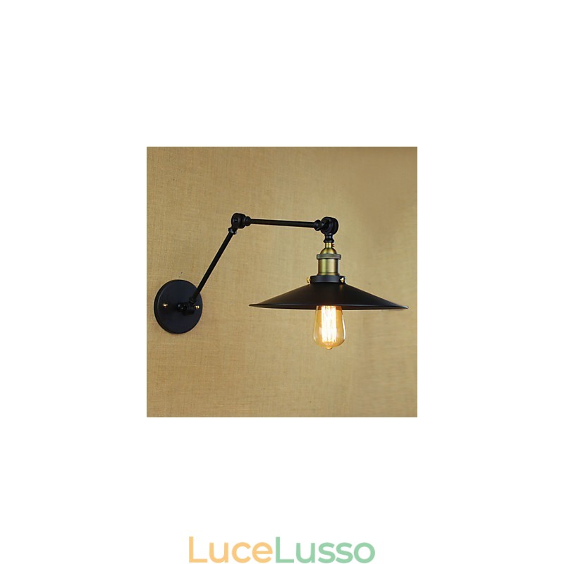 Applique da parete Lampade a sospensione Lampade da lettura da parete Mini Style Rustic Lodge Metallo