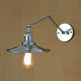 Applique da parete Lampade a sospensione Lampade da lettura da parete Mini Style Rustic Lodge Metallo