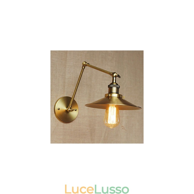 Applique da parete Lampade a sospensione Lampade da lettura da parete Mini Style Rustic Lodge Metallo