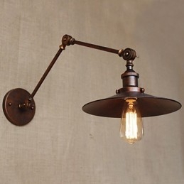 Applique da parete Lampade a sospensione Lampade da lettura da parete Mini Style Rustic Lodge Metallo