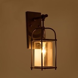 Lampade creative dall'aspetto industriale, lampade da parete in stile nordamericano con lampadina Edison Flute, luci decorative per bar all'interno