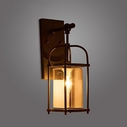 Lampade creative dall'aspetto industriale, lampade da parete in stile nordamericano con lampadina Edison Flute, luci decorative per bar all'interno