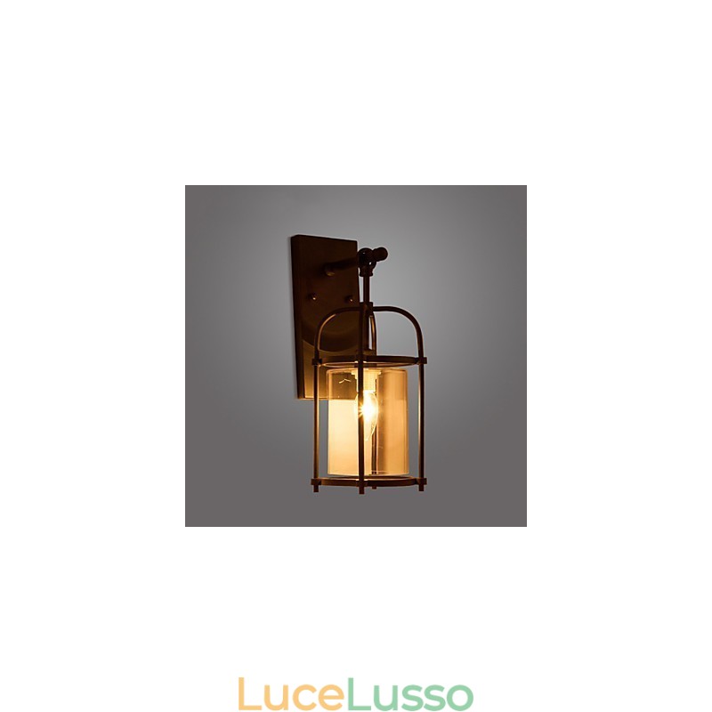 Lampade creative dall'aspetto industriale, lampade da parete in stile nordamericano con lampadina Edison Flute, luci decorative per bar all'interno