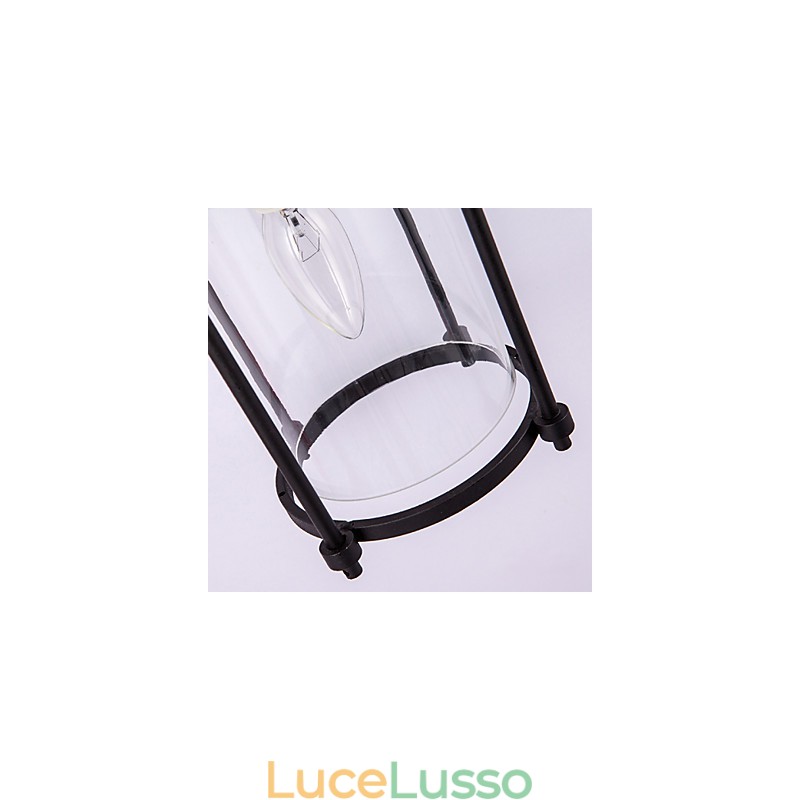 Lampade creative dall'aspetto industriale, lampade da parete in stile nordamericano con lampadina Edison Flute, luci decorative per bar all'interno