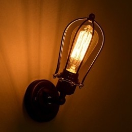 Applique da parete in metallo stile lusso 1 luce