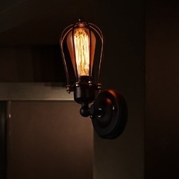 Applique da parete in metallo stile lusso 1 luce