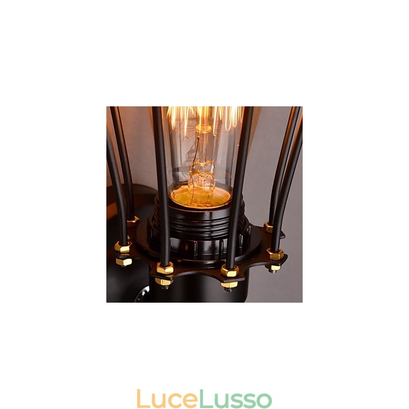 Applique da parete in metallo stile lusso 1 luce
