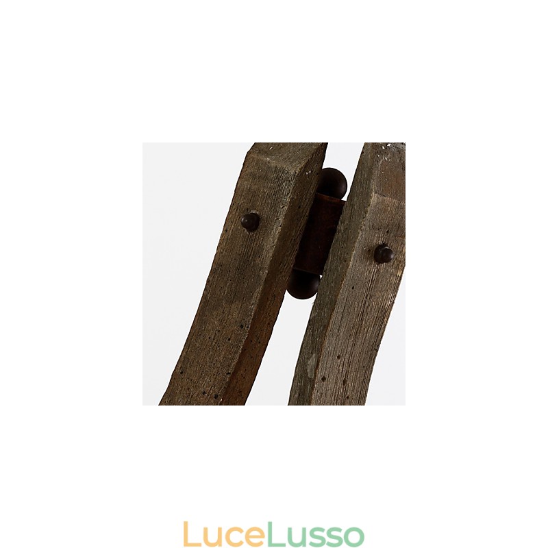 Mini applique da parete in stile rustico Lodge Wood Bamboo