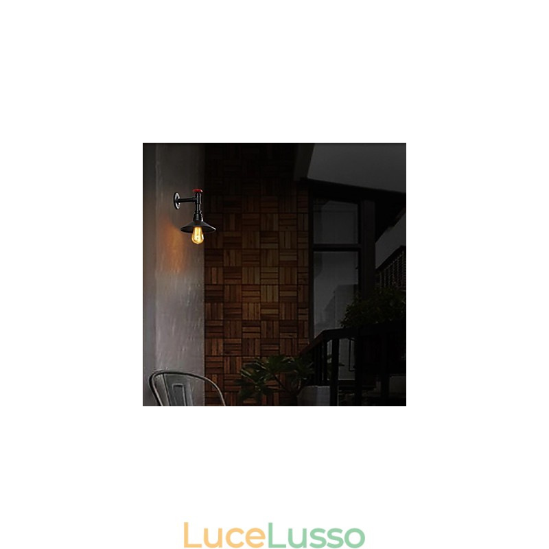 Mini Applique 1 Luce Concise Crema Ferro