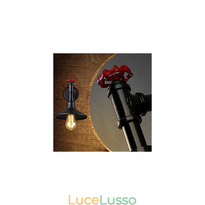 Mini Applique 1 Luce Concise Crema Ferro
