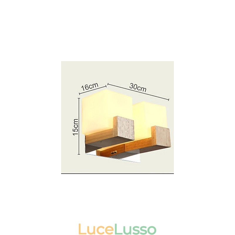 Applique da parete Mini Style Modern Contemporary Legno Bambù