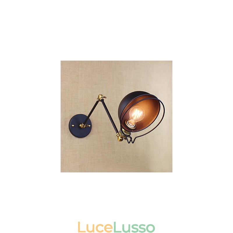 Applique da parete Lampade a sospensione Lampade da lettura da parete Mini Style Rustic Lodge Metallo