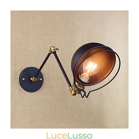 Applique da parete Lampade a sospensione Lampade da lettura da parete Mini Style Rustic Lodge Metallo Applique da parete Lampade a sospensione Lampade da lettura da parete Mini Style Rustic Lodge Metallo