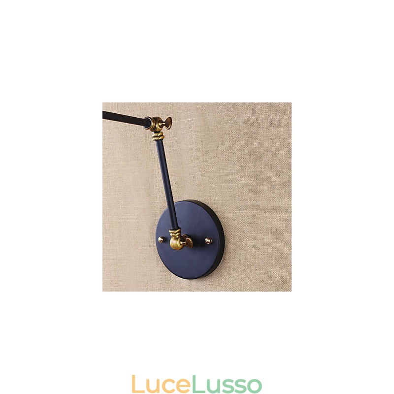 Applique da parete Lampade a sospensione Lampade da lettura da parete Mini Style Rustic Lodge Metallo
