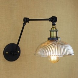 Applique da parete Lampade a sospensione Lampade da lettura da parete Mini Style Rustic Lodge Metallo