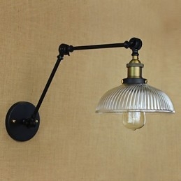 Applique da parete Lampade a sospensione Lampade da lettura da parete Mini Style Rustic Lodge Metallo