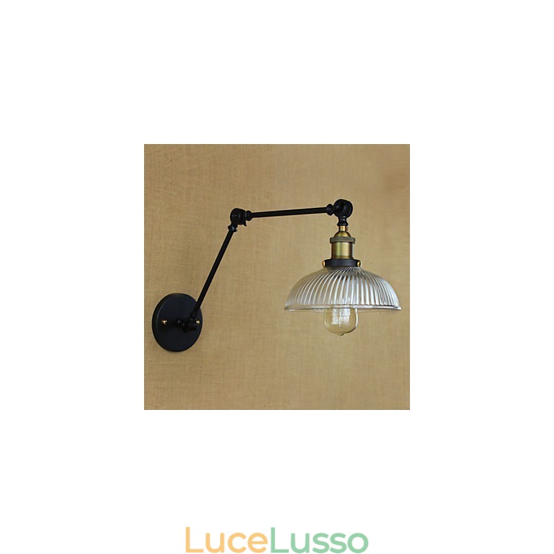 Applique da parete Lampade a sospensione Lampade da lettura da parete Mini Style Rustic Lodge Metallo