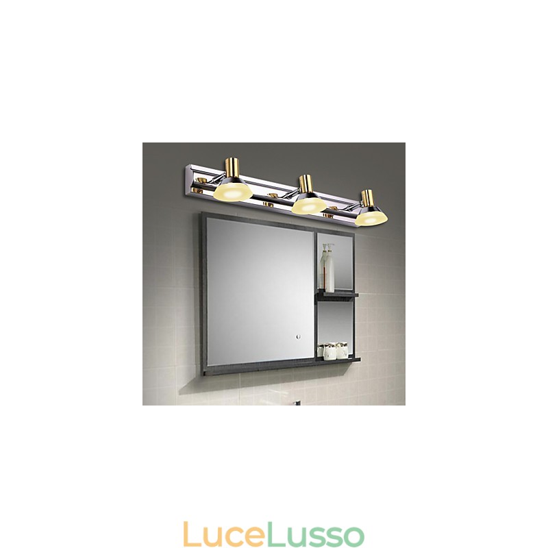 Illuminazione per il bagno moderna contemporanea in metallo