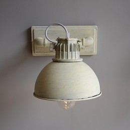 Lampada da parete vintage nostalgica in ferro battuto per corridoio, per balcone, applique da parete in ferro battuto del Nord Europa