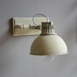 Lampada da parete vintage nostalgica in ferro battuto per corridoio, per balcone, applique da parete in ferro battuto del Nord Europa
