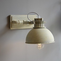 Lampada da parete vintage nostalgica in ferro battuto per corridoio, per balcone, applique da parete in ferro battuto del Nord Europa