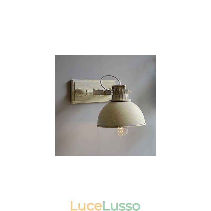 Lampada da parete vintage nostalgica in ferro battuto per corridoio, per balcone, applique da parete in ferro battuto del Nord Europa