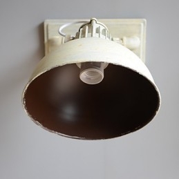 Lampada da parete vintage nostalgica in ferro battuto per corridoio, per balcone, applique da parete in ferro battuto del Nord Europa