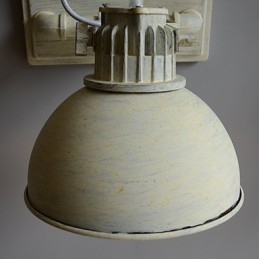 Lampada da parete vintage nostalgica in ferro battuto per corridoio, per balcone, applique da parete in ferro battuto del Nord Europa