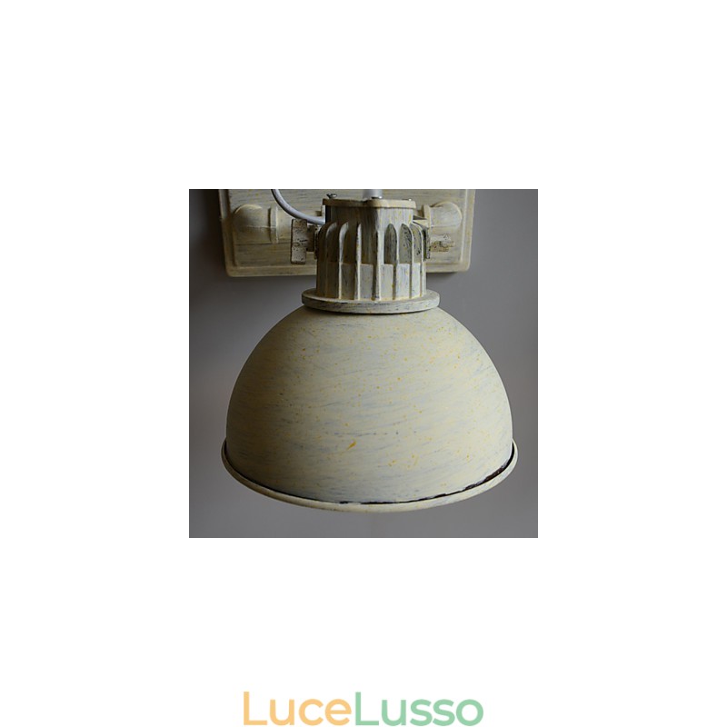 Lampada da parete vintage nostalgica in ferro battuto per corridoio, per balcone, applique da parete in ferro battuto del Nord Europa