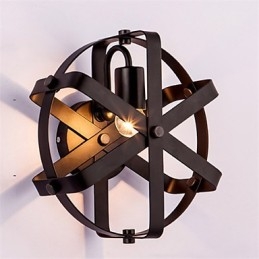 Nuovo stile vintage industriale rotondo applique da parete balcone loft ingresso corridoio camera da letto lampada da parete