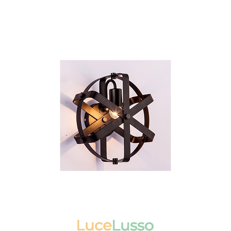 Nuovo stile vintage industriale rotondo applique da parete balcone loft ingresso corridoio camera da letto lampada da parete