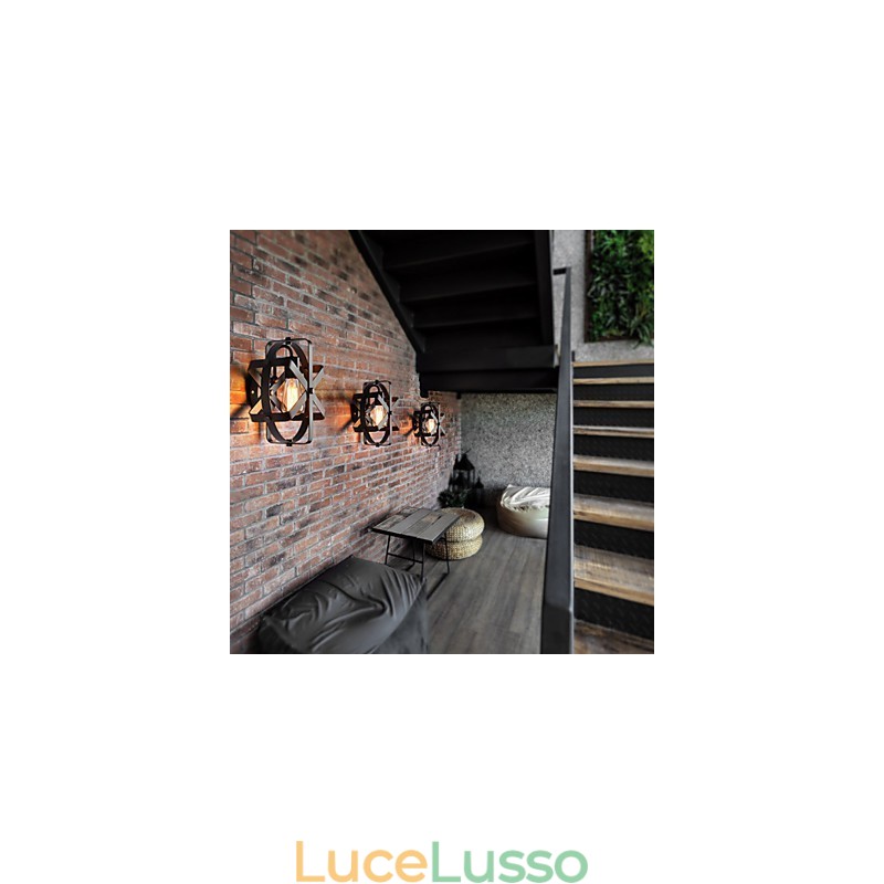 Nuovo stile vintage industriale rotondo applique da parete balcone loft ingresso corridoio camera da letto lampada da parete