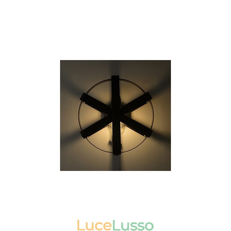Nuovo stile vintage industriale rotondo applique da parete balcone loft ingresso corridoio camera da letto lampada da parete