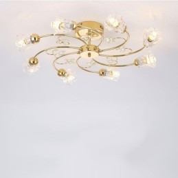 Luci artistiche in alluminio a filo con cristalli