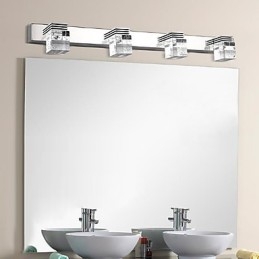Applique da parete Illuminazione per il bagno Wall Washer Cristallo Mini Stile Moderno Contemporaneo Metallo