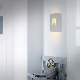 Lampada da parete moderna bianca e alla moda, lampada da comodino, lampada da parete con specchio, lampada da parete per camera da letto