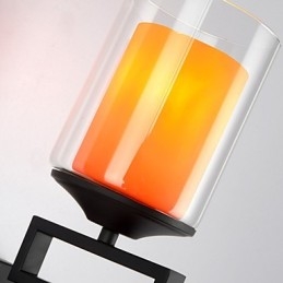 Lampada da parete a testa singola semplice in vetro retrò Applique da parete in cristallo moderno contemporaneo in metallo