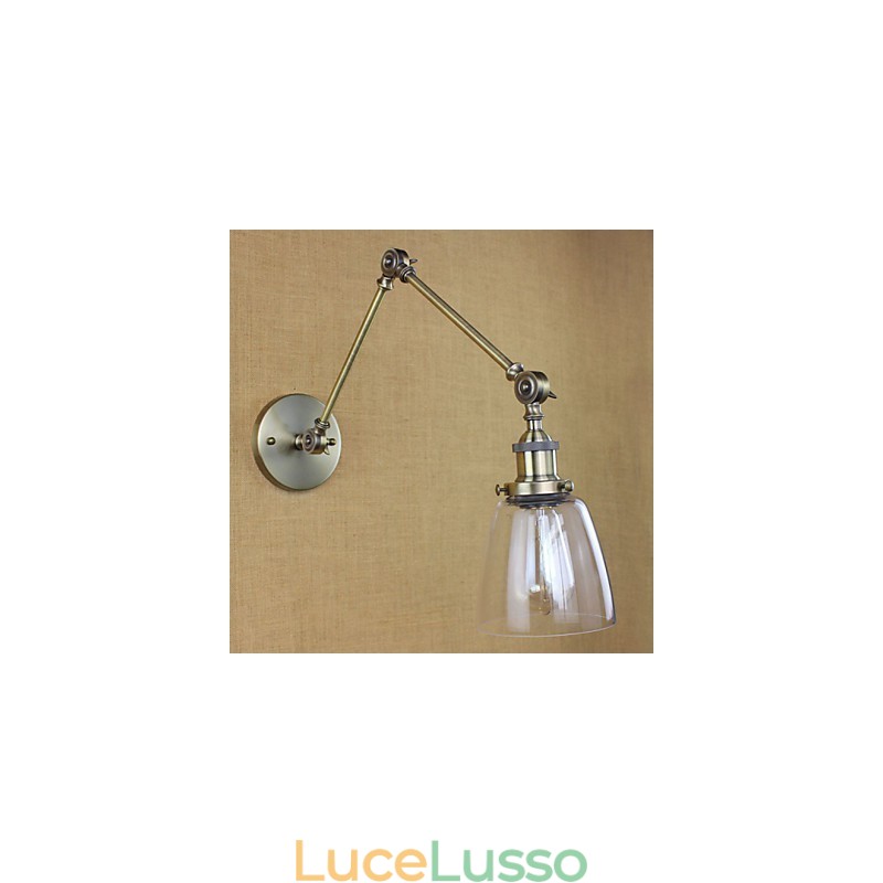 Retro Vintage Esclusivo Hotel Lobby Camera da letto Comodino RACK Antico Bronzo Decorativo Applique da Parete