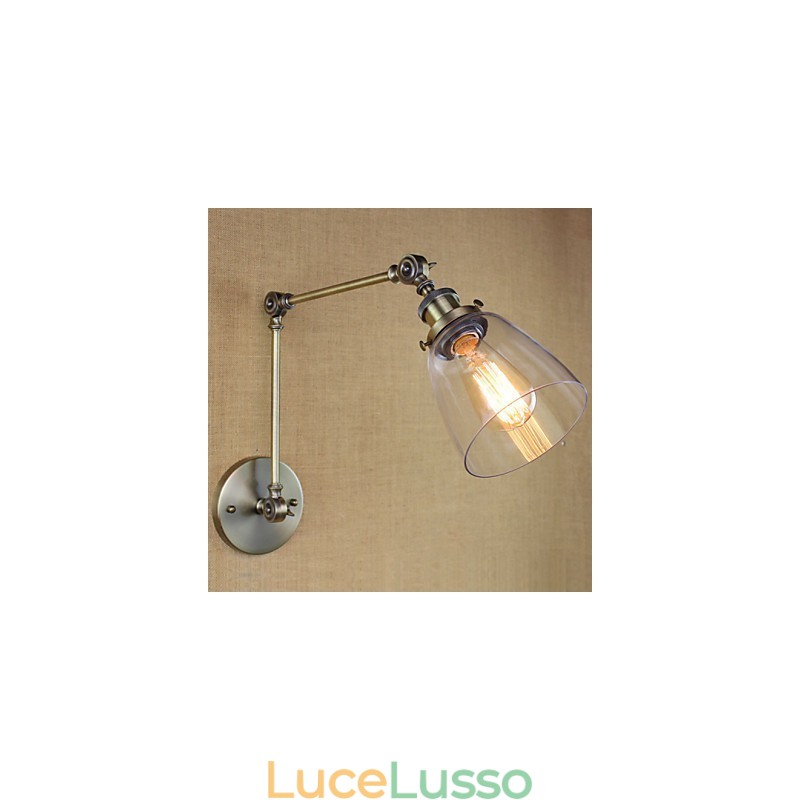Retro Vintage Esclusivo Hotel Lobby Camera da letto Comodino RACK Antico Bronzo Decorativo Applique da Parete